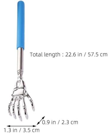 Buy Healvian Portable Telescopic Back Scratcher for Men & Women - Multi-Colored Extendable Hand Bone Design - Buy Online on GoSupps.com