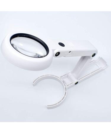 Handheld Bracket Magnifier USB Plug-in 6 LED Lights 7 Times Reading Magnifier Good Times