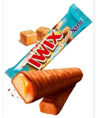 3 x Twix Salted Caramel Xtra Twin Bars 75G Delicious Tasty And Twisty Treat Gift Hamper For Birthday Christmas Sold By Kidzbuzz - Buy Online on GoSupps.com