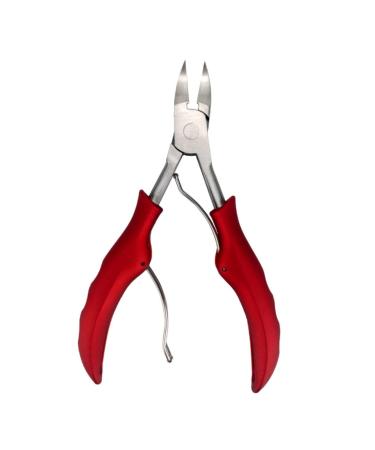Housoutil 1pc Nail Clippers Cuticle Nippers Scissors Nail Painting Tools Round Nose Pliers Jewelry Making Pliers Fingernail Kit Nails Metal Toe Stainless Steel Manicure Red Fixture