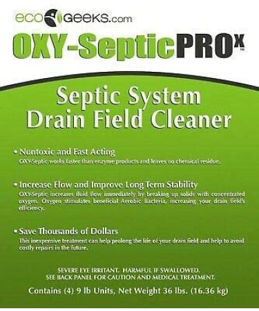 ecoGeeks OXY-Septic Drain Field Cleaner & Maintainer - Eco-Friendly Solution - Buy Online on GoSupps.com
