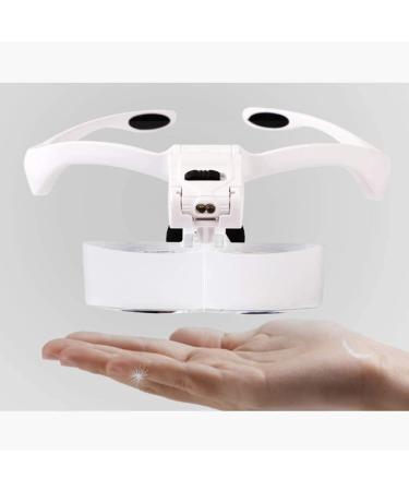 Magnifiers High-Definition Head-Mounted Old Man Reading Maintenance Glass High-engrave Carving Glasses Eyewear Eyelash Beauty Eyelashes Glass with Light Ultra-Light Portable Five-g - Buy Online on GoSupps.com