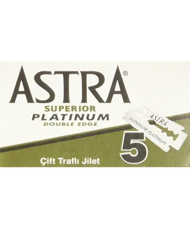 Astra Superior Platinum Double Edge Razor Blades - 30 Ct by Astra