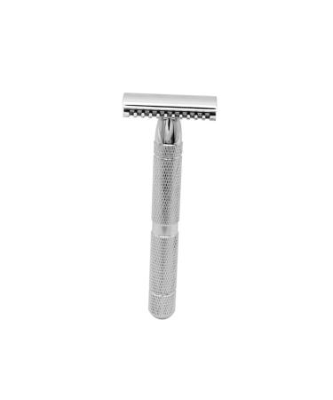 Minkissy razor with structured design razor from steel safety razor men's razor Silve double razor men razor wooden razor man