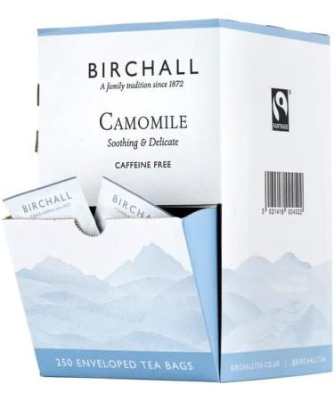 Birchall Tea Bags Camomile Tea Pure Camomile Herbal Tea for Calming the Mind and Body Box of 250 Enveloped Plant-Based Tea Bags - Buy Online on GoSupps.com