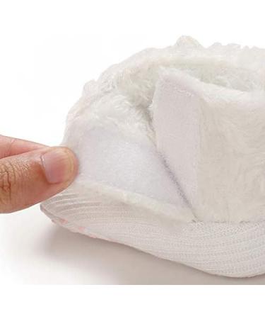 Baby Winter Warm Fleece Booties | Non-Slip Soft Sole Shoes for Boys & Girls | Adjustable Crawling Shoes for Newborns | Prewalker Boots for Toddlers 0-18 Months - Buy Online on GoSupps.com