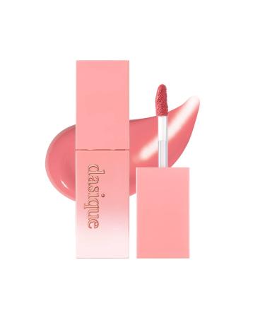 Dasique Juicy Dew Tint (09 Peach Pudding) | Long-wearing Glossy Lip Stain  Non-sticky | Vegan  Cruelty-free