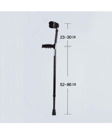 Textured Black Crutch with Half-Circle Arm Rest Durable Lightweight Aluminum Walking Sticks PVC Comfort Handle Walk Easy Mobility Aids Pair HGCHH Smooth Sailing - Buy Online on GoSupps.com
