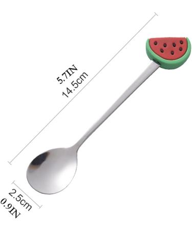 Spoons Stainless Steel Fruit Spoon - Creative Tableware Dessert Spoons Sugar Ice Cream Teaspoon Set for Kitchen Dining Bar 6 Pieces Dinner Spoon (Color : D) - Buy Online on GoSupps.com
