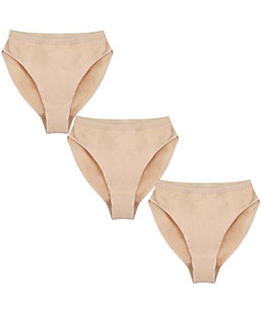KUKOME Ballet Dance Underwear High Cut Cotton Dance Briefs Shorts for Women Girls Ballet Pink Adult S