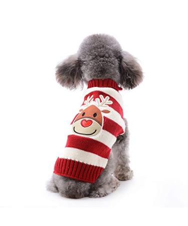 Abrrlo dog sweater christmas dog sweater dog sweater winter pet knitting sweater dog Christmas sweater warm fashion vacation party gift s Kitz a