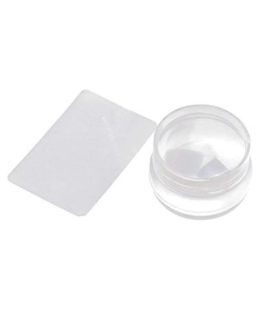Clear Jelly Nail Art Stamper & Scraper - Transparent Silicone Stamping Tool Set for Perfect Manicure - Buy Online on GoSupps.com