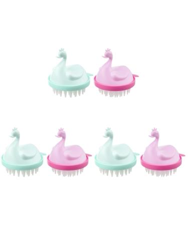 Frcolor 6 STK massage shampoo comb Haard auschbrush children's shampoo scalp massage Brush massage brush for the scalp shampoo brush for the scalp hair washing brush shower brush for hair pp
