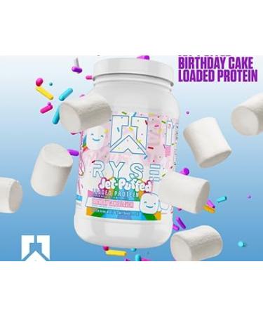 Ryse Core Series Loaded Protein | 25 Grams of Protein Per Serving | Whey Isolate & Whey Concentrate Protein Powder with Added MCTs & Fibre | 2LB 27 Servings (Jet Puffed Birthday Cake) - Buy Online on GoSupps.com