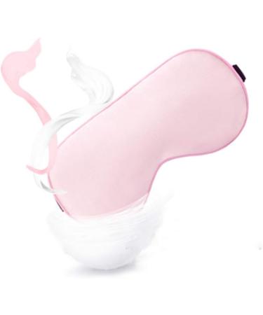 Real Silk Heated Eye Mask 2Pack - USB Electric Soft Sleeping Mask with Temperature & Time Control - Comfortable Heating Blindfold for Relaxation - Black & Pink - Buy Online on GoSupps.com