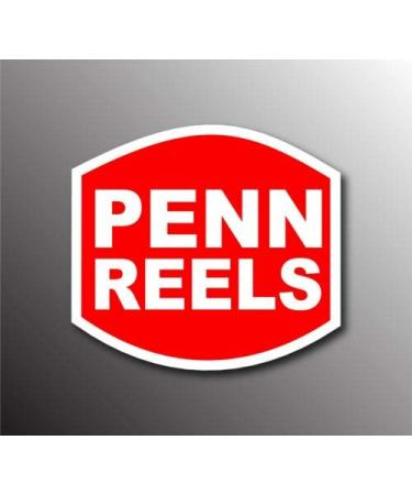 Penn Reels USA Tackle Box Lure Fishing - Sticker Graphic - Auto, Wall, Laptop, Cell, Truck Sticker for Windows, Cars, Trucks