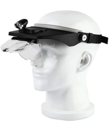 Lighted Headset Magnifying Glasses 2LED Lights Handsfree Magnifier Loupe for Electronics Eyelash Crafts Jewelry Circuit Watch Repair 4 Different Lenses 1.2X/1.8X/2.5X/3 Interesting Life Interesting - Buy Online on GoSupps.com