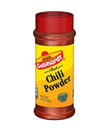 Gebhardt Chili Powder, 3 ounces - PACK OF 3 3 Ounce (Pack of 3)