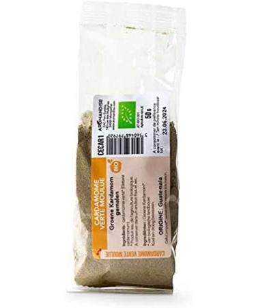 Organic ground green cardamom - 50g - Buy Online on GoSupps.com