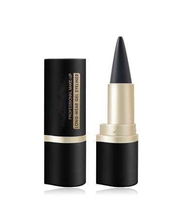 Matt quick-drying eyeliner waterproof wiping-resistant long-lasting gel-Eyeliner black one-head Eyeliner pen solid eyeliner pen accessories for eye make-up tools (1 piece) 1 g (1 Pack)