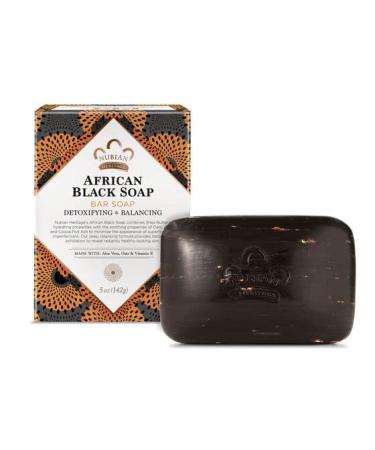 Buy Nubian Heritage African Black Bar Soap with Oats & Aloe Vera - 5 Ounce | Natural Skincare for All Skin Types | International Shipping - Buy Online on GoSupps.com