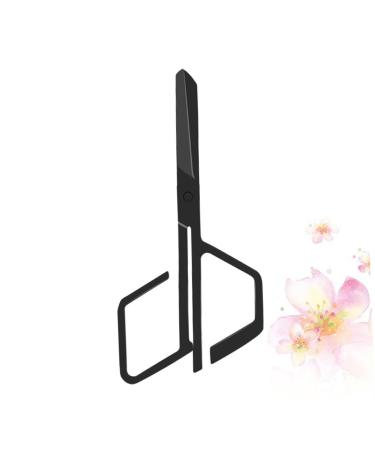 Hemoton Nose Hair Nose Trimming Vibrissa Trimmer Facial Hair Trimming Eyebrow Nasal Hair Trimmer Nose Stainless Steel Eyebrow Trimmer 9.7x4.6cm Black