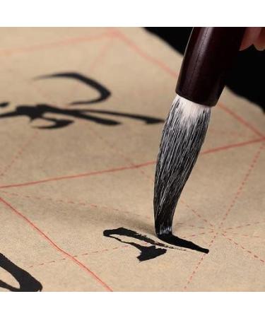 Bukpom Chinese Calligraphy Brush Set - 3 Pack (Green) - Ideal for Writing, Sumi, Maobi, Drawing, Watercolor, Ink Art, Kanji Painting - Wooden Brush Pen - Large Medium Small Sizes - Buy Online on GoSupps.com