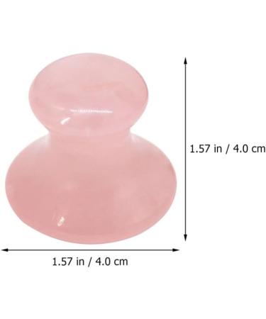 Doitool 2 Piece Gua Sha Face Tools | Jade Roller & Mushroom Stones for Facelift | Perfect Gift for Women - Pink - Buy Online on GoSupps.com
