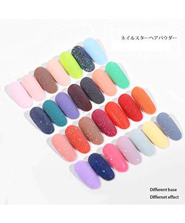 Buy Laser Shining Sugar Nail Glitter Powder | Black & White Nail Art Pigment Dust for Stunning Manicures - International Shipping - Buy Online on GoSupps.com