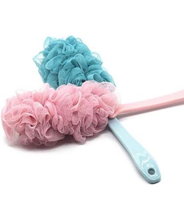 Premium Bath Sponge Loofah with Handle for Men & Women - Versatile Shower Accessory (Random Color - Buy Online on GoSupps.com