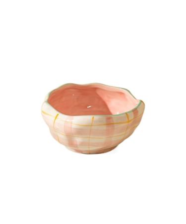 FURLOU Bowl Hand-Painted Flower Dessert Bowl Ceramic Salad Snack Bowl Breakfast Oatmeal Kitchen Cereal Rice Soup Bowls Bowls (Color : Yellow)