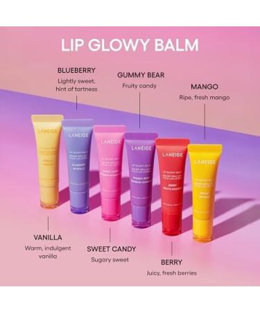 LANEIGE Mini Lip Glowy Balm Set - Baume l vres hydratant et brillant en 4 saveurs - Buy Online on GoSupps.com