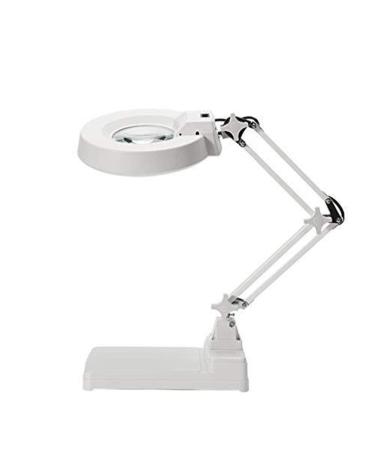 Glass Metal Magnifier with LED Light 5X 10x HD Old Man Reading Mobile Phone Circuit Board Repair Engraving Welding Desktop Glass Loupe Made in China