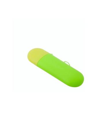 Digjobk toothbrush mug portable mouthwear toothbrush holder travel outdoor toothbrush toothpaste storage capsule dui bathroom accessories (color: green)