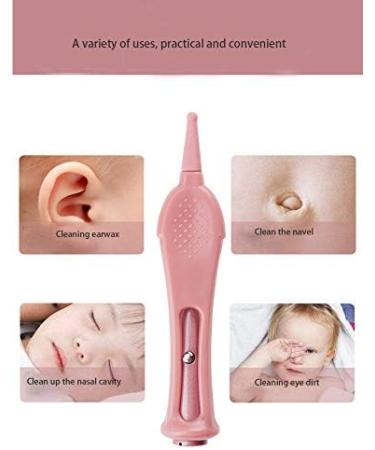 Asseok Infant Nose Cleaning Tweezers with LED Light - Safe Round-Head Baby Ear & Nose Cleaner Tool (Blue) | Newborn Care Essentials - Buy Online on GoSupps.com