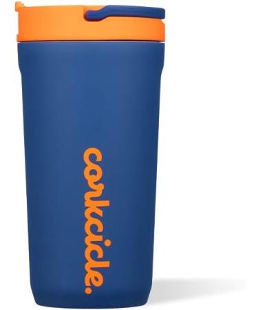 Corkcicle Kids Tumbler 12oz Triple Insulated Stainless Steel Mug - Electric Navy | Non-Slip Bottom, Easy Grip, Keeps Drinks Cold 18 Hours, Hot 3 Hours - Buy Online on GoSupps.com