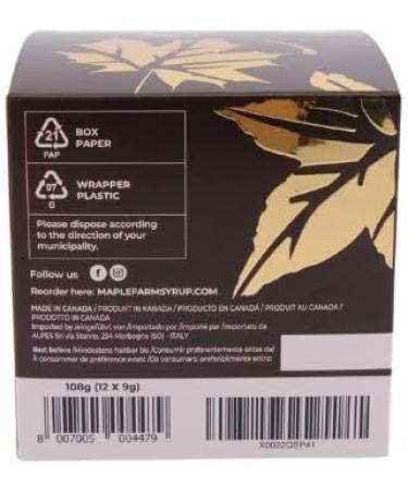 MapleFarm - Maple leaf shaped dark chocolates with maple syrup - Maple leaf chocolates - 108g - Buy Online on GoSupps.com