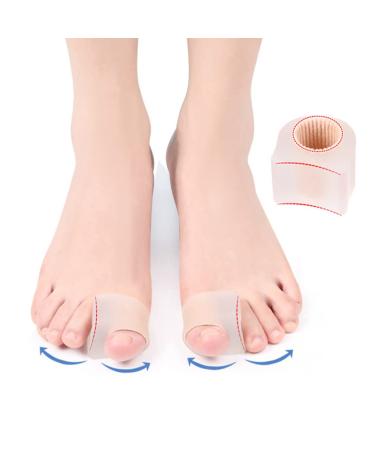 Gatuida Silicone Toe Separator + Bunion Corrector 2 Pairs - Thumb Splint Included | Overlapping Toe Relief | 3.6x3.5cm - Buy Online on GoSupps.com