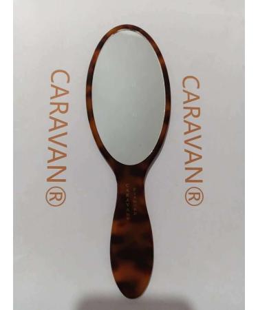 CARAVAN DIAMOND Hand Made Handle Mirror Tortoise Shell Color 7.9" Of Celluloid Acetate Material - Buy Online on GoSupps.com