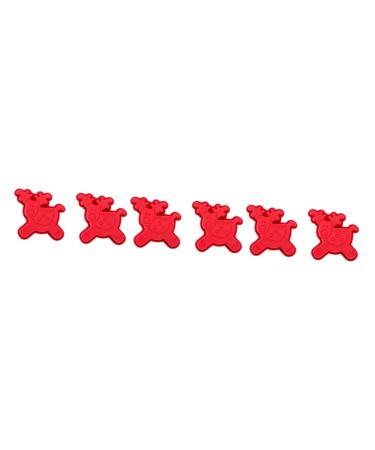 MAGICLULU 6 Pcs Baking Mold Silicone Molds Candy Molds Silicone Santa DIY Home Cake Mold Elk Dessert Child