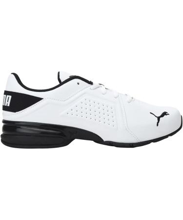 PUMA Men's Viz Runner Sneaker - 44 EU Puma White & Black - International Shipping Available - Buy Online on GoSupps.com