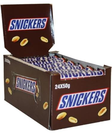  Wowboxme Snickers Caramel Peanut Chocolate Bars 50g x 24 (24 Bars (1 Box)) - Buy Online on GoSupps.com