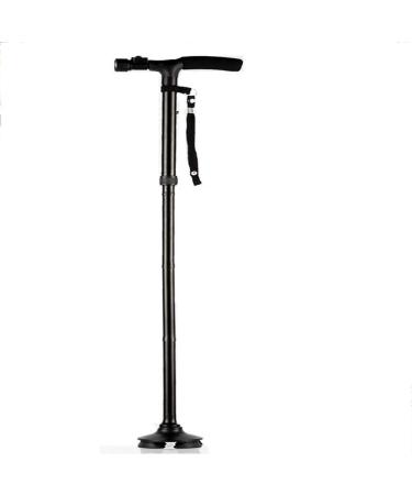 Adjustable Crutches Adjustable Folding Canes and Walking Sticks with Led Light Sponge Handle 360 Free Rotation for Men and Women Crutches Bathing in Sunlight