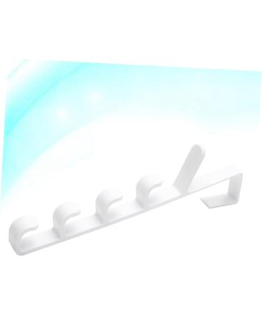 Baluue Multifunctional Clothing Rack Hangers 2pcs 5 Towel Hooks Hanging Rack Multifunction Door Hanger Multifunctional Hanger 2pcs White - Buy Online on GoSupps.com