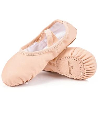 MdnMd Girls Dance Ballet Shoes Slipper for Dance Gymnastic Practice (Toddler/Kids) 11 Little Kid Ballet Pink