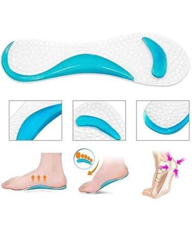 Gel Insoles for Women - Orthopedic Arch Support & Cushion for Flat Feet | Silicone Gel Inserts for Foot Care - 1 Pair - Buy Online on GoSupps.com