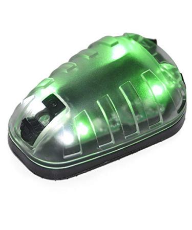 Lejunjie tactical element helmet light infrared military airborne survival light outdoor camping flash and magic tape support fast helmet rescue light bk- gr