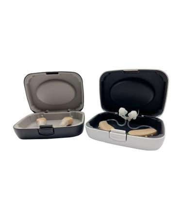 Portable Protective Hearing Aid Case for BTE CIC IIC ITE - Durable Premium Texture Storage (Black) - Buy Online on GoSupps.com