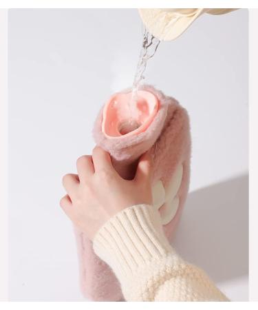 Olotu Cute Hot Water Bottle - Fluffy Cover Heat Pack for Menstrual Cramps & Neck Relief | Creative Gift - Buy Online on GoSupps.com