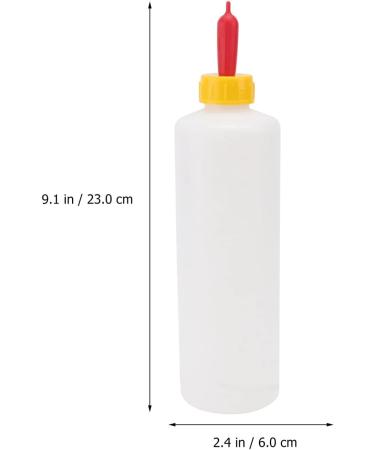 Yardwe 5 Sets 400ml Lamb Feeding Bottle - Farm Goat Supplies for Livestock Drink - Baby Goat Calf Milk Water Bottle & Nipples - Buy Online on GoSupps.com